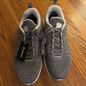 Lululemon Silver and Grey APL Shoes Size 8 New with tags